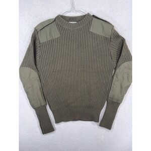 DSCP Valor Collection Wool Service Sweater Olive Green Military Ribbed Knit 42
